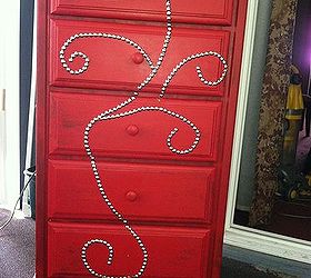 upcycled chalk painted dresser, chalk paint, painted furniture