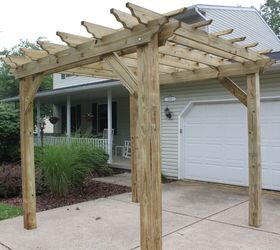 pergola season helpful tips to building your own, diy, outdoor living, woodworking projects, Start with strong posts for a strong pergola