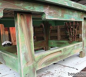 pallet wood coffee table check out beachbumlivin facebook to win, chalk paint, diy, how to, painted furniture, pallet, repurposing upcycling, woodworking projects, Base made from a wooden futon that I found on the side of the road