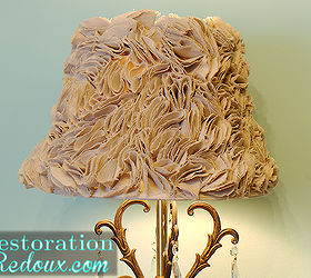 ruffled lamp shade tutorial, crafts