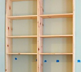 Modern How To Build A Built In Bookcase with Simple Decor