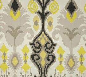 re upholstery, home decor, reupholster, black and yellow print