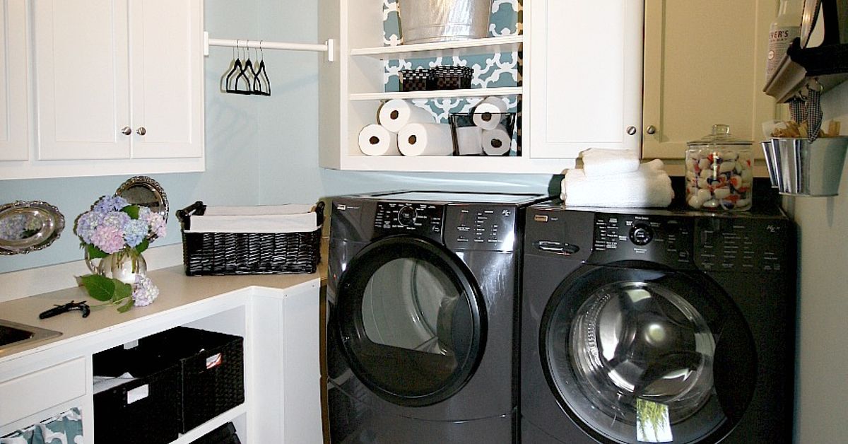 Inexpensive Laundry Room Makeover  Hometalk