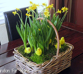 spring flower basket tutorial, crafts, easter decorations, flowers, seasonal holiday decor