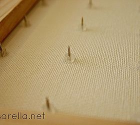display your rings on this diy ring holder, craft rooms, how to, organizing, storage ideas, I used earring backs to secure the tacks and spray painted the whole thing white