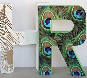 diy still life monogram anthropologie knock off, crafts, Come see how to make your own monogram