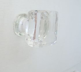 budget friendly kitchen makeover, home decor, kitchen design, kitchen island, Glass knobs from Hobby Lobby on sale for 1 each