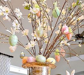 our little easter tree, easter decorations, seasonal holiday d cor