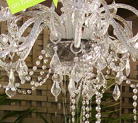 making a splash with a chandelier fountain, lighting, repurposing upcycling, One of the best upcycle ideas I have ever seen idea credit Roger s Gardens Newport Beach CA
