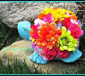 refreshed garden terracotta critters, flowers, gardening, Living in an apartment with no garden no problem Bring mother nature inside decorating your critter with flowers