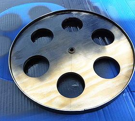 how to make warehouse cart wheels no special tools or materials needed, diy, how to, Painting the wheel