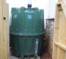 this is a newly assembled rain barrel donated without all of the clamps and seals to, gardening, go green