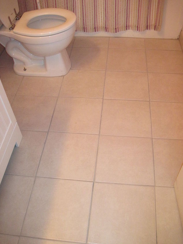 tiling bathroom floor, Installed and looking GOOOOOD