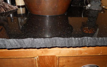Have you ever seen a chiseled edge on granite? Do you like it? I like it for a rustic, Non-Traditional look.