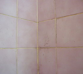 tip spray hydrogen peroxide on nasty mildew stains let it sit for a half hour, bathroom ideas, cleaning tips, Before eeewww