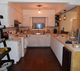 kitchen remodel is finished my son lance had help from his fiance and our entire, home decor, kitchen backsplash, kitchen design, The finished kitchen We did not have enough cabinets for the new design so we added a wine cooler from Home Depot