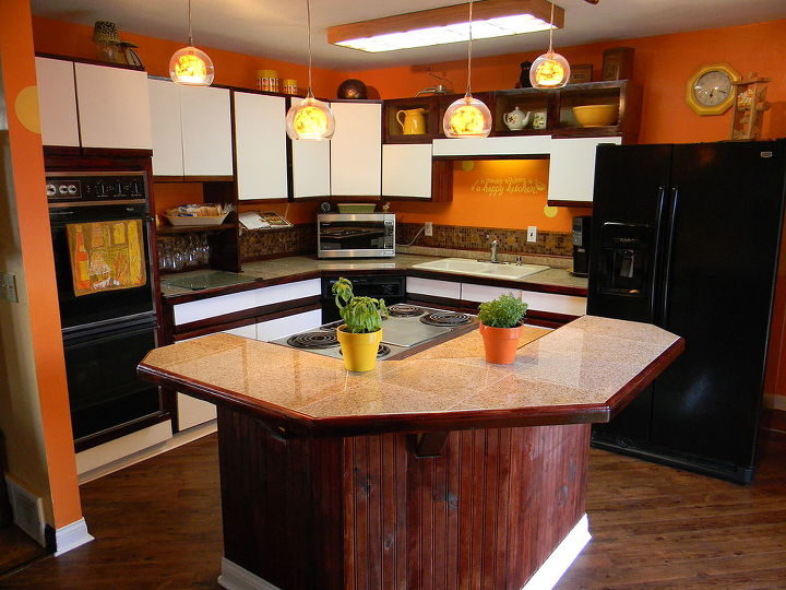 the kitchen was a blast i used granite tile for the counter to save some money i, home decor, kitchen design