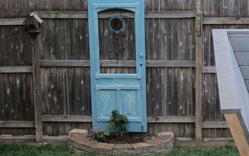Repurposed old door for the Garden