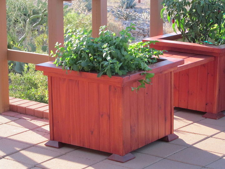 custom hand crafted planter boxes and outdoor furniture make your patio the, 2 x2 x16 deep planter