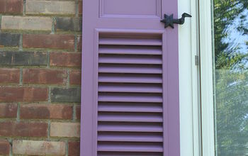 My custom purple shutters