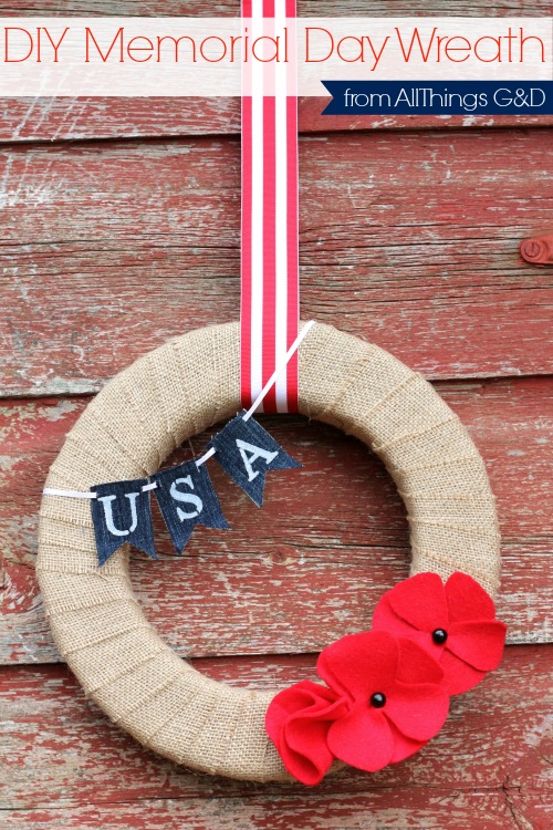 diy felt poppies in honor of memorial day, crafts, patriotic decor ideas, seasonal holiday decor, wreaths