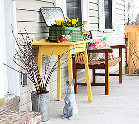 colorful vintage front porch, curb appeal, gardening, outdoor living, porches