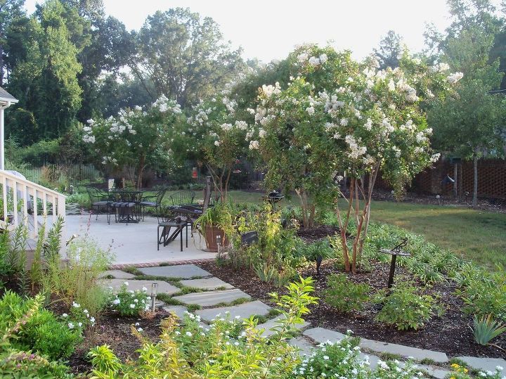 in late 2009 we turned nc clay into a lovely garden with an expanded deck and patio, decks, gardening, outdoor living, patio, In late 2009 we turned NC clay into a lovely garden with an expanded deck and patio