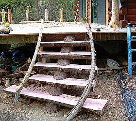 single stringer semi spiral stairs still a work in progress, decks, outdoor living