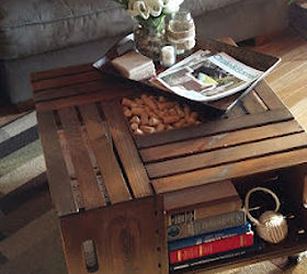 vintage wine crate coffee table, painted furniture, repurposing upcycling