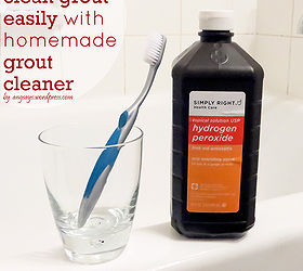 cleaning grout with homemade grout cleaner, bathroom ideas, cleaning tips, go green, home maintenance repairs, tiling