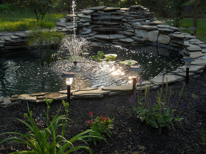 flagstone patio, concrete masonry, outdoor living, patio, ponds water features