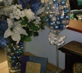 my blue and silver christmas 2012, seasonal holiday d cor, Welcome to our home