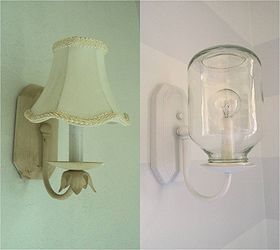new sconces out of applesauce jars, home decor, repurposing upcycling