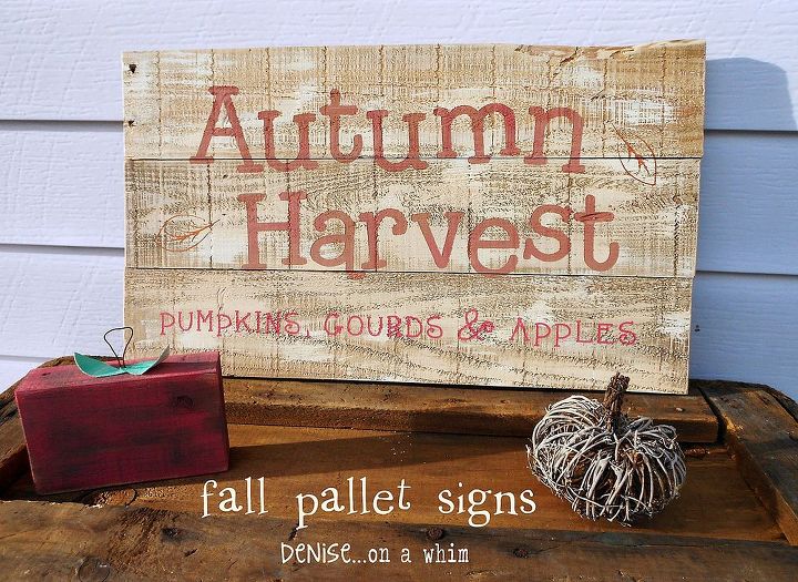 a harvest of pallet signs, crafts, pallet, seasonal holiday decor
