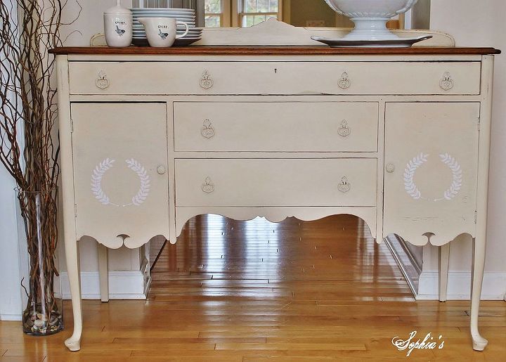 simple sideboard makeover with chalk paint, chalk paint, painted furniture