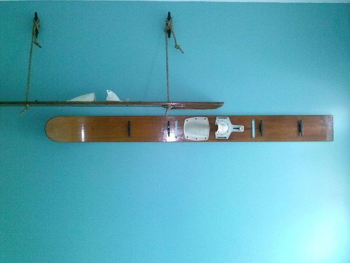 clever upcycle of vintage water skis, Pretty unique don t you think