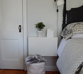 bedroom updates nightstands lights, bedroom ideas, home decor, lighting, painted furniture, rustic furniture