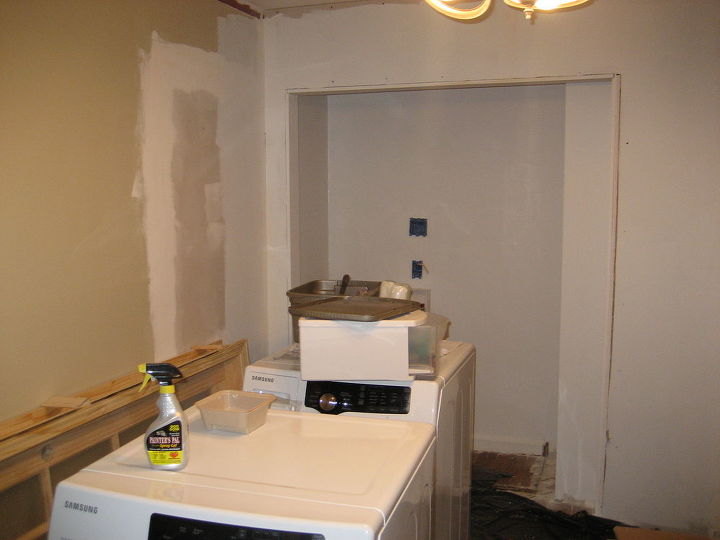 laundry closet office remodel
