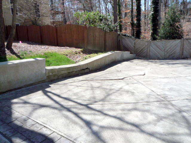 q i really want to remove part of the retaining wall, concrete masonry, fences, outdoor living