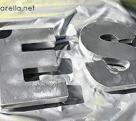 decorative zinc letters, crafts