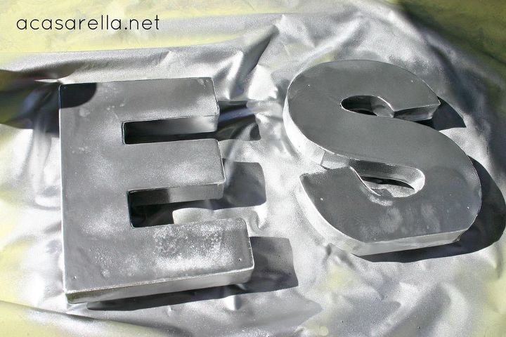 letras decorativas de zinc
