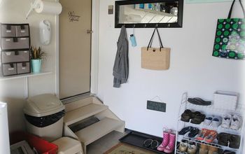 No mudroom? I created one in my garage!