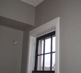 upstairs bathroom, bathroom ideas, home improvement, walls painted window restored and painted