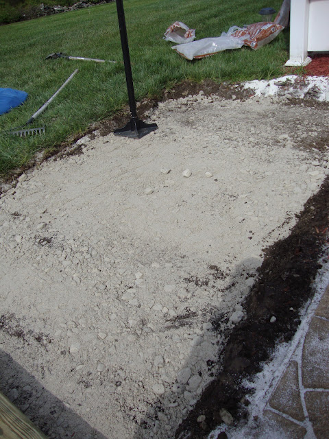 diy sandbox, Patio paver sand with tamping complete