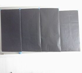peel amp stick chalkboard, basement ideas, chalkboard paint, painting, Hmmmm all were supposed to be same size