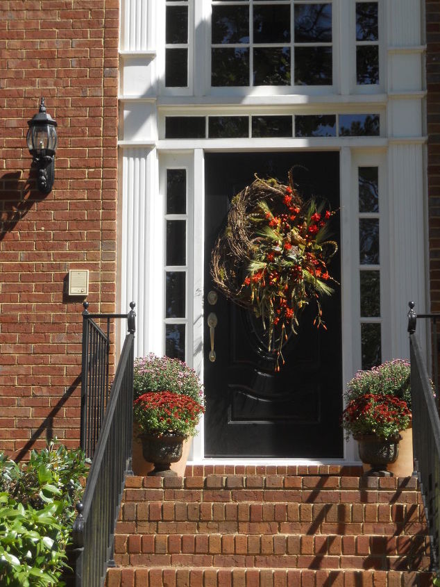 it is fall and people get inspired to decorate my client asked for a fall wreath i, crafts, curb appeal, seasonal holiday decor
