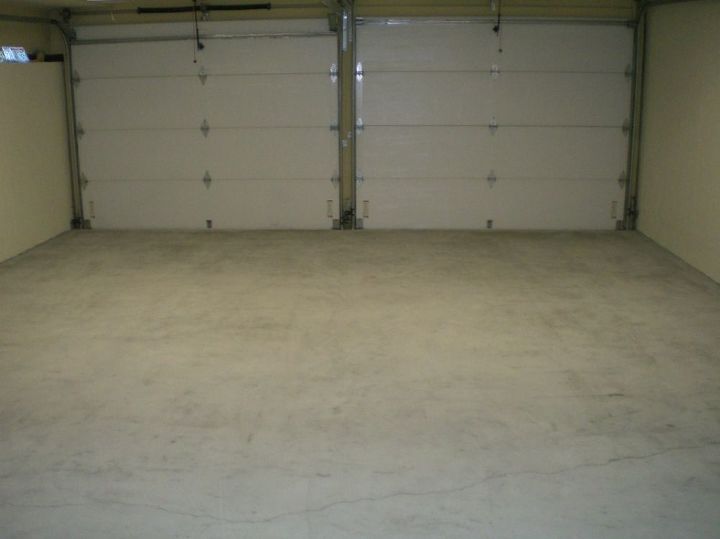 what would a white epoxy floor do for a garage well here is one we did for a, flooring, garages, Ok so here we are mid term preparation