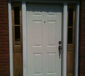 new front door with sidelights, doors, electrical, lighting