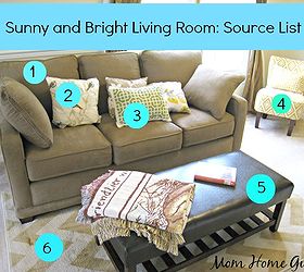 sunny and bright living room, home decor, living room ideas, painted furniture