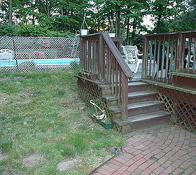 rotted retaining wall becomes and aquascape miracle project showcase how we went, decks, patio, ponds water features, pool designs, BEFORE photo of backyard prior to renovation